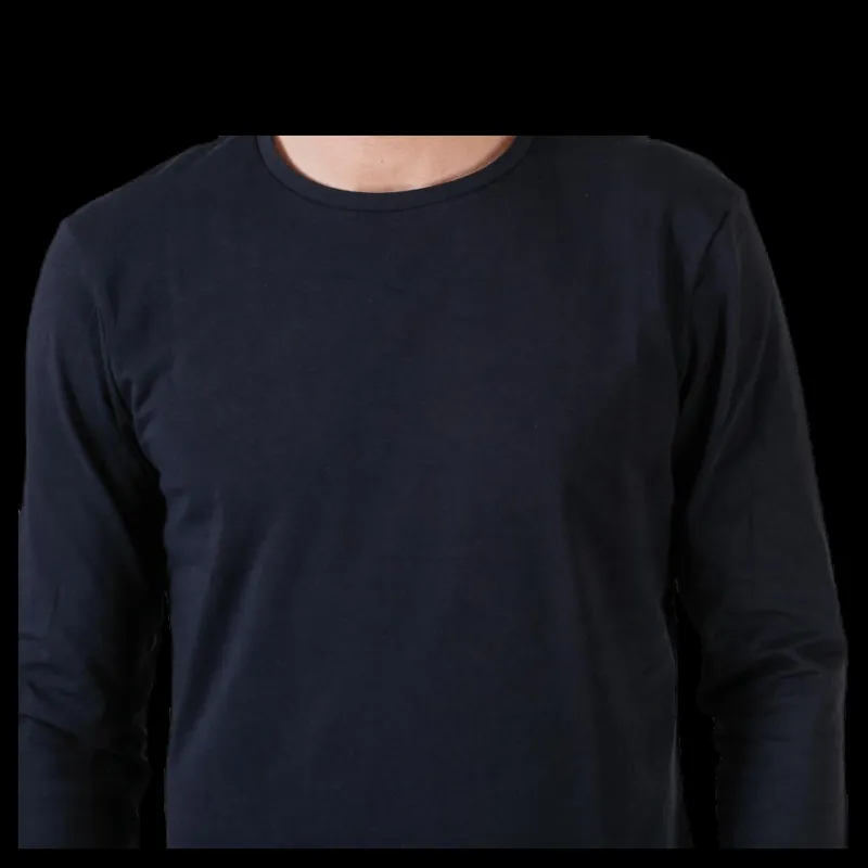 Bread & Boxers Crew Neck Longsleeve Blue Blå Online