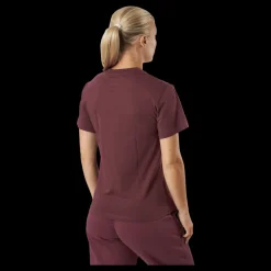 Bread & Boxers Crew Neck Regular Burgundy Lila Clearance