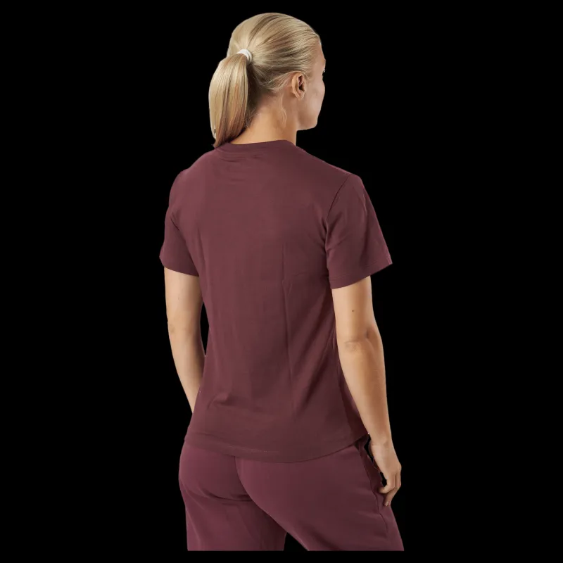 Bread & Boxers Crew Neck Regular Burgundy Lila Clearance