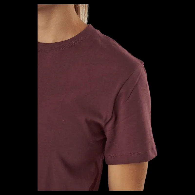 Bread & Boxers Crew Neck Regular Burgundy Lila Clearance