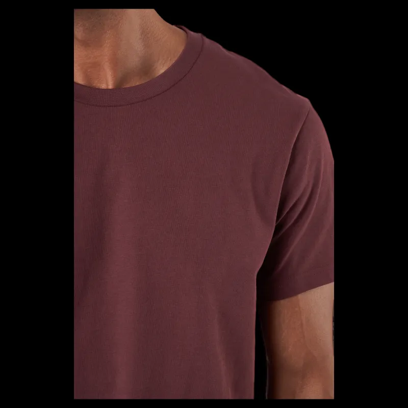 Best Bread & Boxers Crew Neck Regular Burgundy Röd