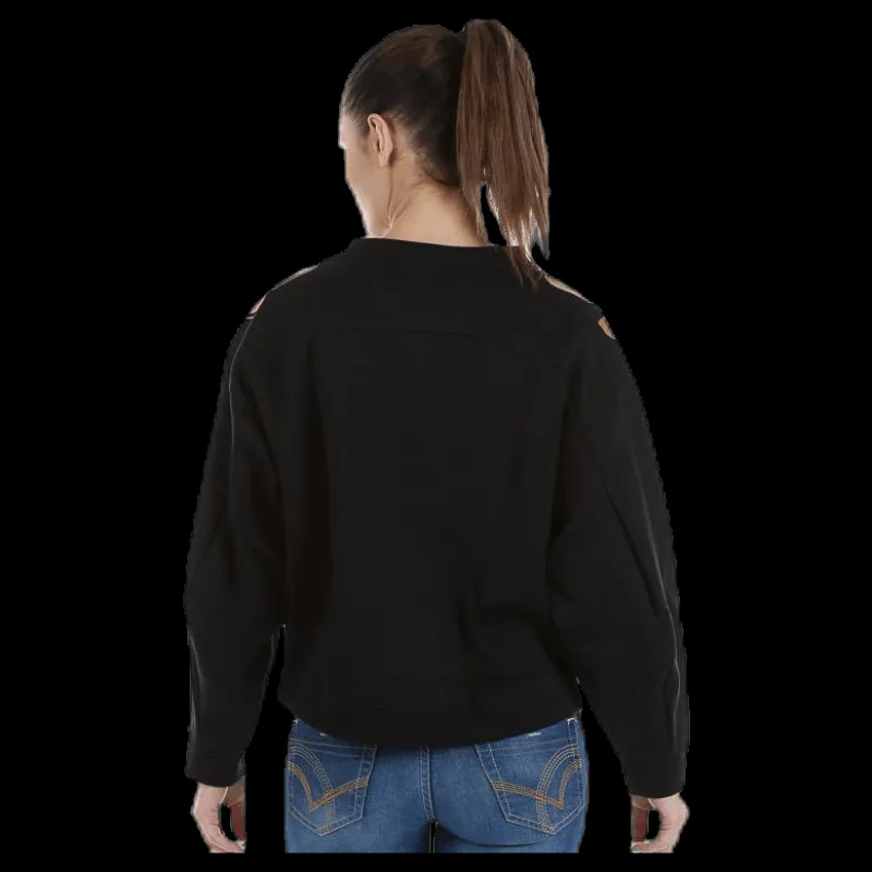 Puma Crew Sweat Black Svart Outlet