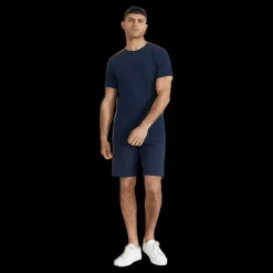 Bread & Boxers Crew-Neck Blå Discount
