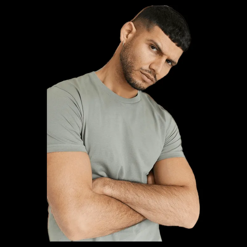 Discount Bread & Boxers Crew-Neck Cotton Grön