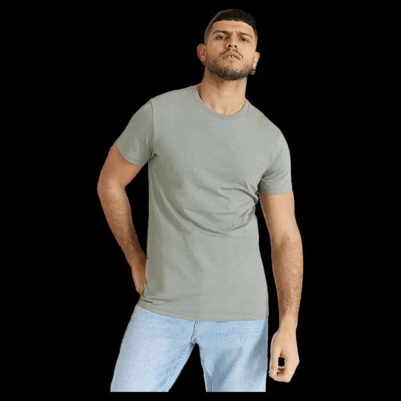 Discount Bread & Boxers Crew-Neck Cotton Grön