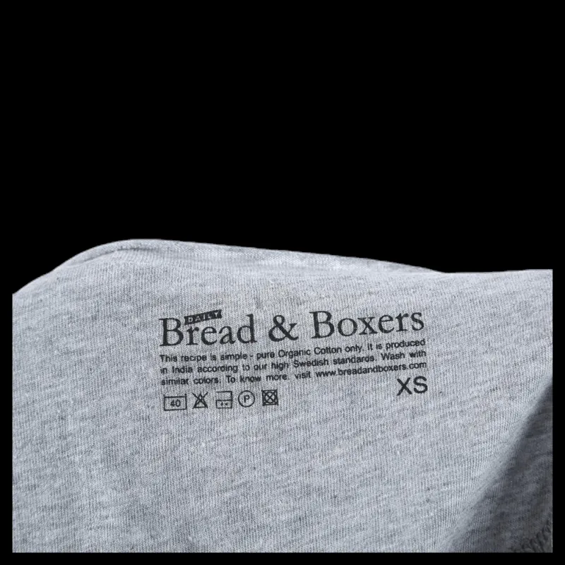 New Bread & Boxers Crew-Neck Relaxed Grey Grå