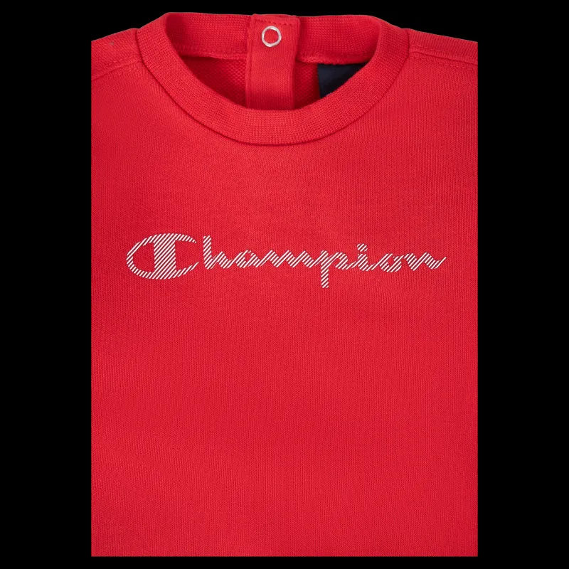 Champion Crewneck Suit Red Röd