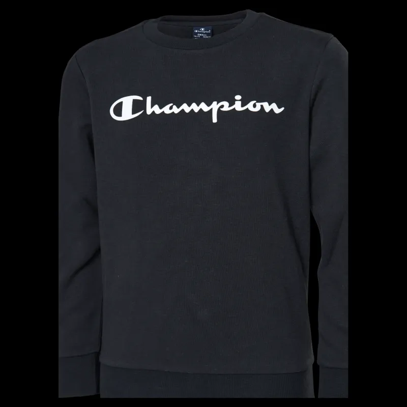 Discount Champion Crewneck Sweatshirt Black Beauty Svart