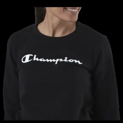 Champion Crewneck Sweatshirt Black Svart Outlet
