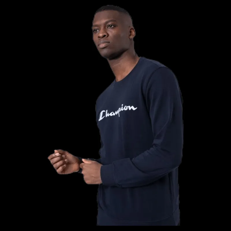 Outlet Champion Crewneck Sweatshirt Blue Blå