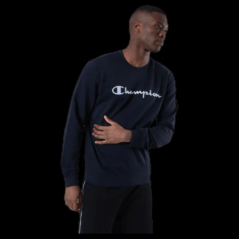 Outlet Champion Crewneck Sweatshirt Blue Blå