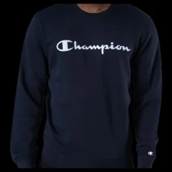 Outlet Champion Crewneck Sweatshirt Blue Blå
