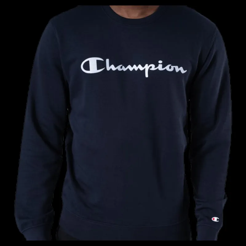 Outlet Champion Crewneck Sweatshirt Blue Blå