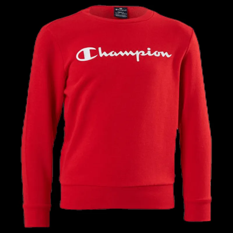 Champion Crewneck Sweatshirt Junior Red Röd Online