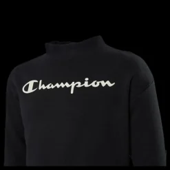 Champion Crewneck Sweatshirt Junior Black Svart Sale