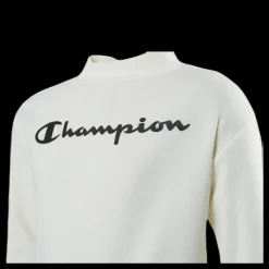 Champion Crewneck Sweatshirt Junior White Vit Outlet
