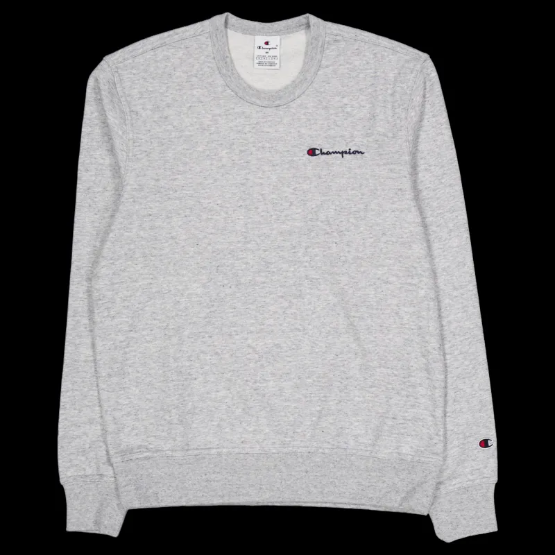 Champion Crewneck Sweatshirt New Oxford Grey Melange Grå Discount
