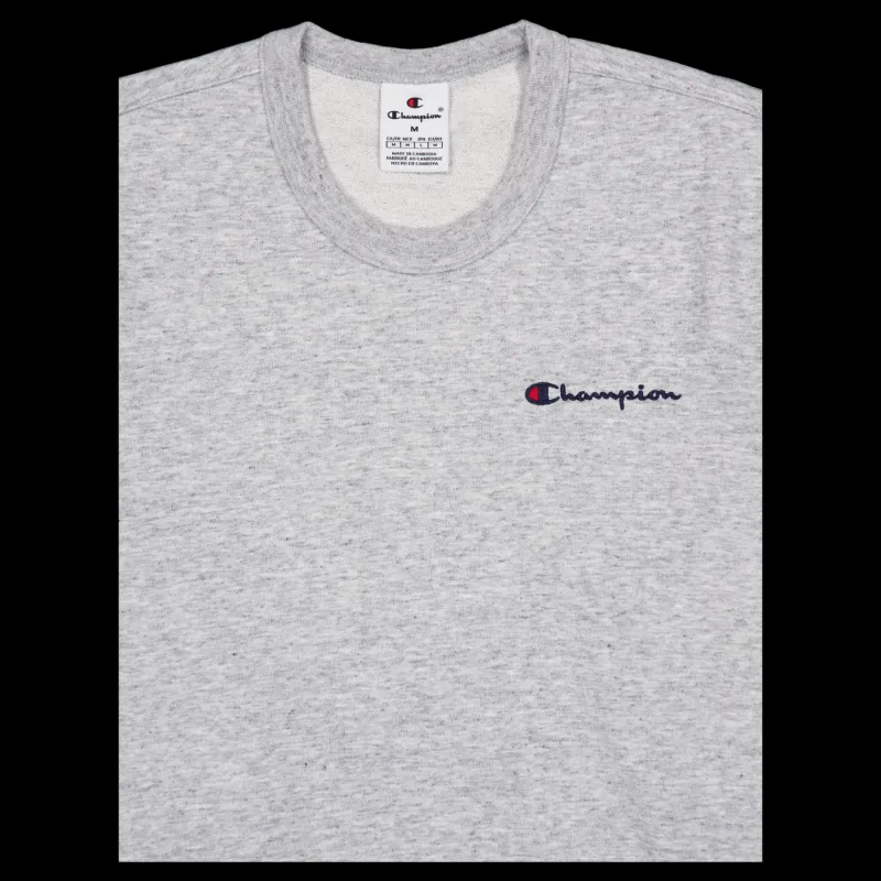 Champion Crewneck Sweatshirt New Oxford Grey Melange Grå Discount