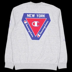 Discount Champion Crewneck Sweatshirt New Oxford Grey Melange Grå
