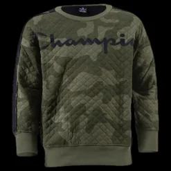 Champion Crewneck Sweatshirt Patterned/Green Mönstrad och Grön Online