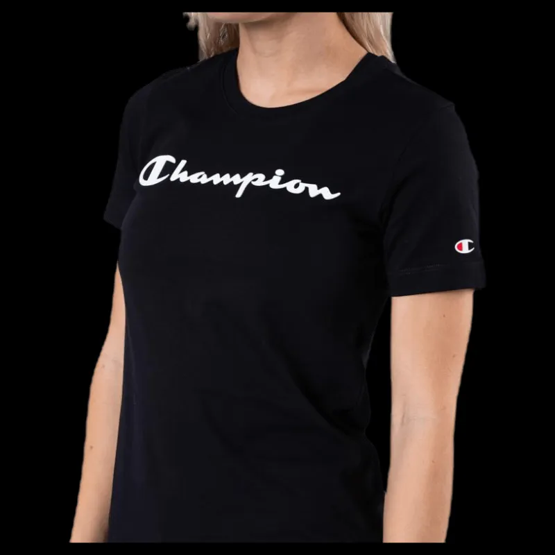 New Champion Crewneck T-Shirt Black Svart