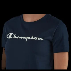 Champion Crewneck T-Shirt Blue Blå Discount