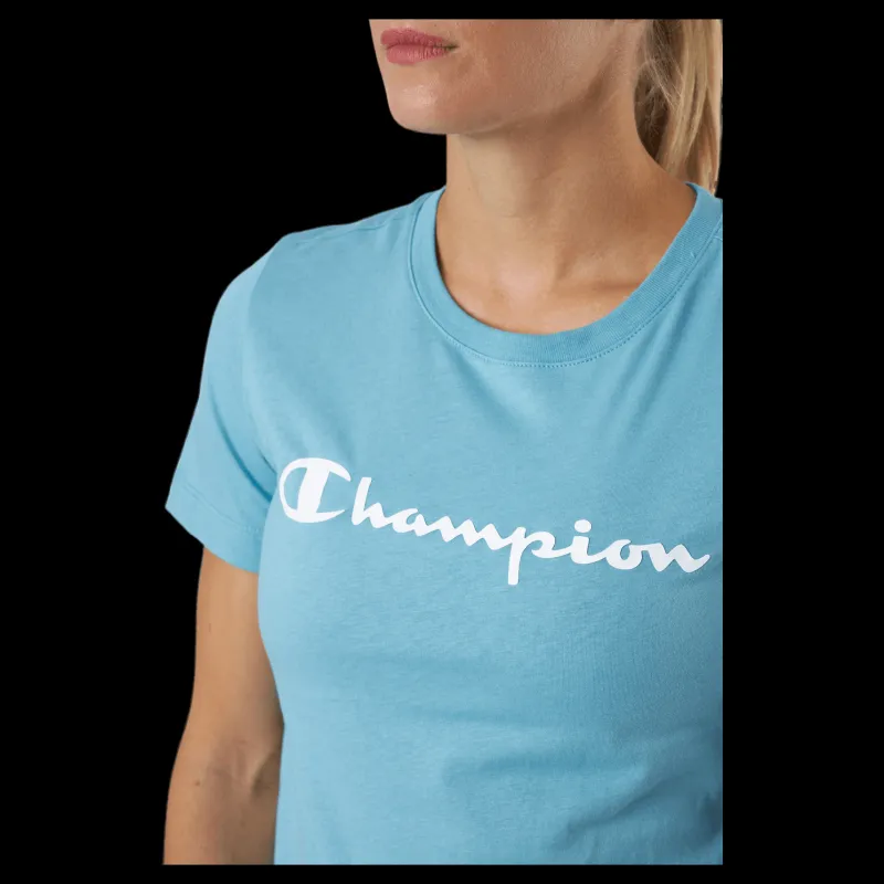 New Champion Crewneck T-shirt Bs157 Blå