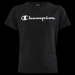 New Champion Crewneck T-Shirt Junior Black Svart