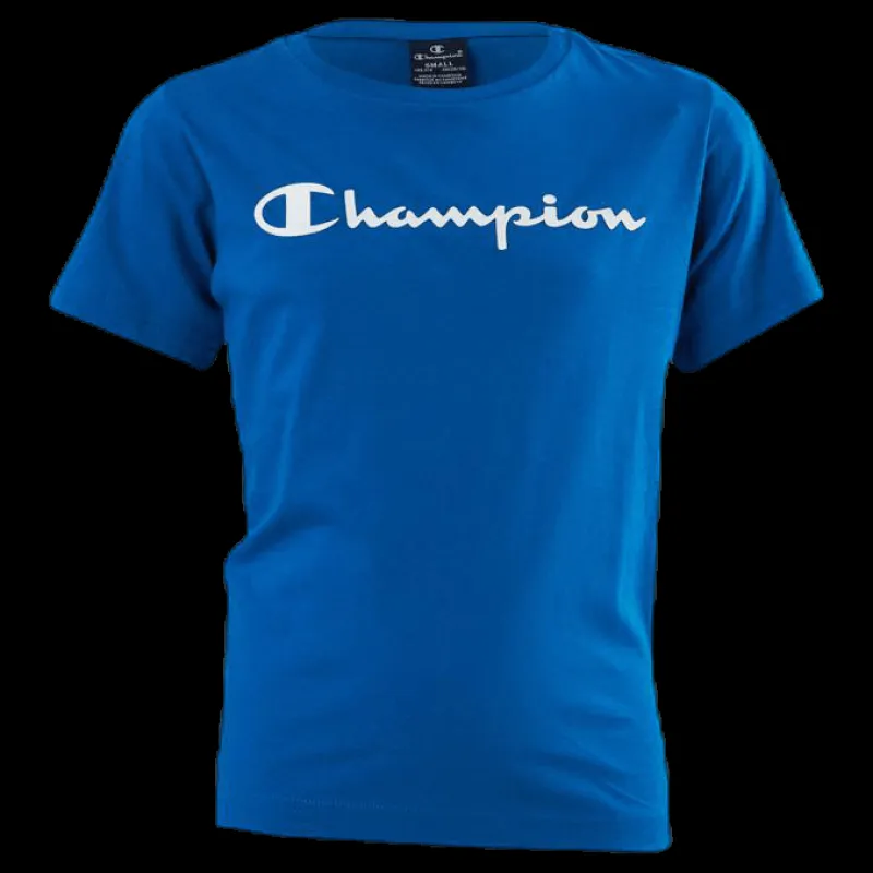 Champion Crewneck T-Shirt Junior Blue Blå Online