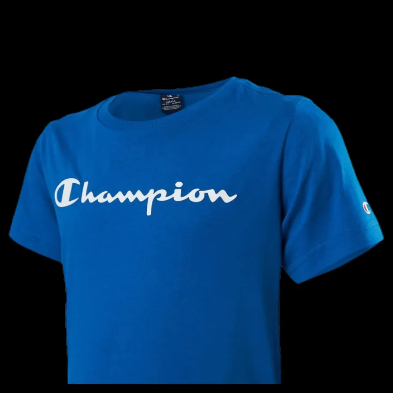 Champion Crewneck T-Shirt Junior Blue Blå Online