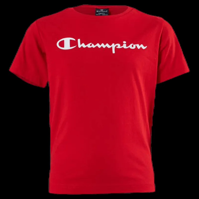 Champion Crewneck T-Shirt Junior Red Röd Outlet