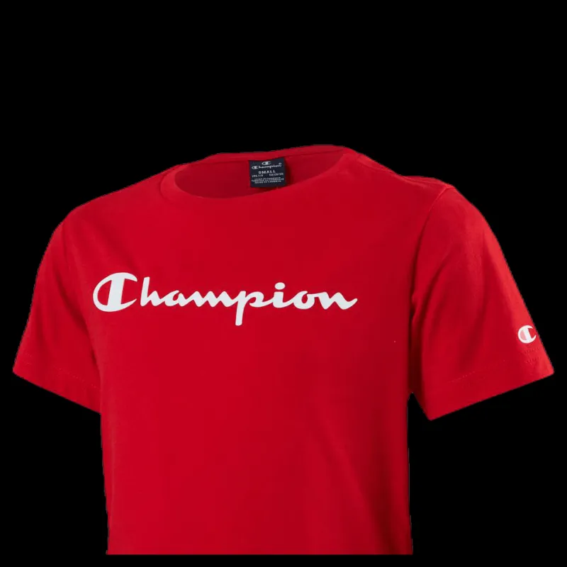 Champion Crewneck T-Shirt Junior Red Röd Outlet