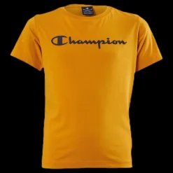 Champion Crewneck T-Shirt Junior Yellow Gul Sale
