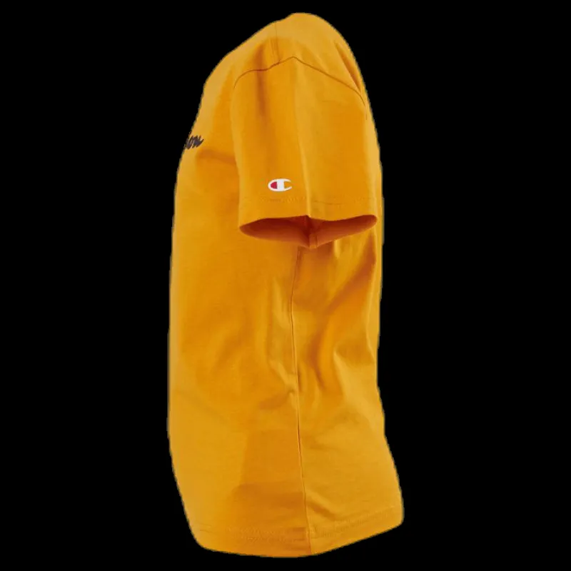 Champion Crewneck T-Shirt Junior Yellow Gul Sale