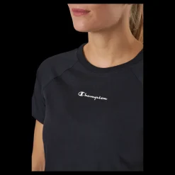 Champion Crewneck T-shirt Kk001 Svart New