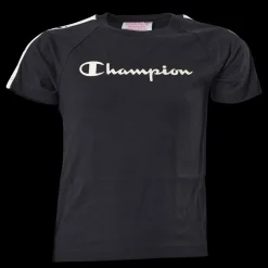 Champion Crewneck T-shirt Kk001 Svart New