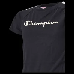 Champion Crewneck T-shirt Kk001 Svart New