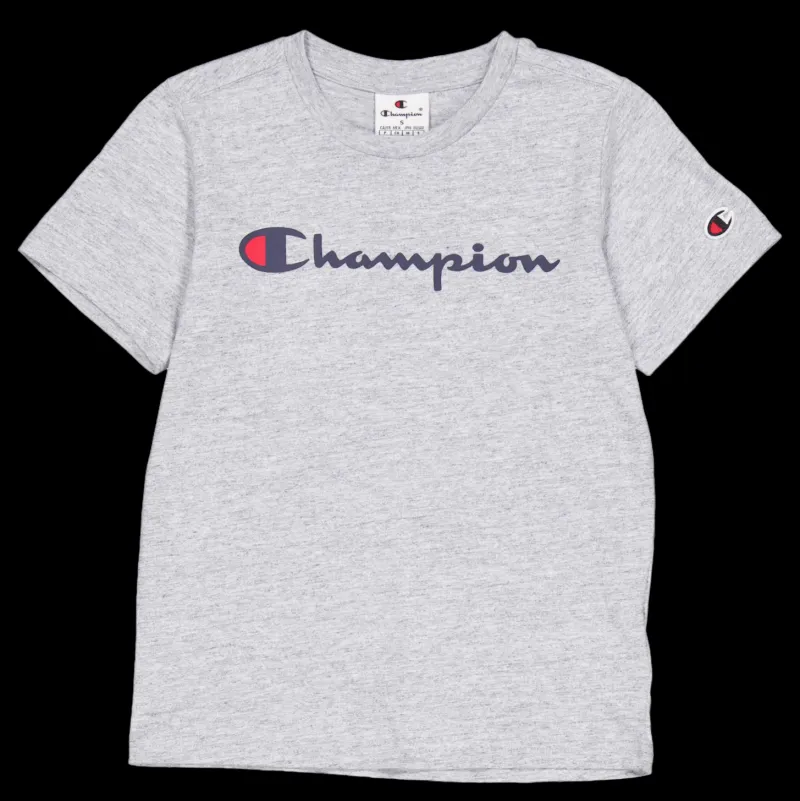 Champion Crewneck T-shirt New Oxford Grey Melange Grå