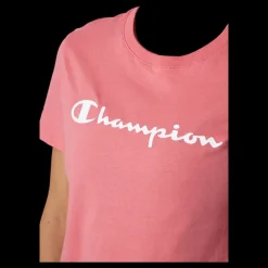 Best Champion Crewneck T-shirt Ps171 Rosa