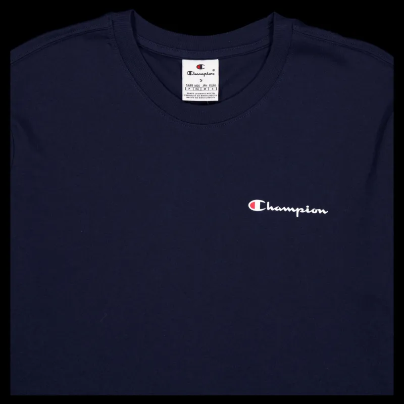 Champion Crewneck T-shirt Sky Captain Blå Best