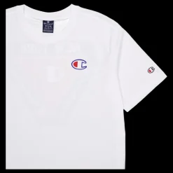 New Champion Crewneck T-shirt White Vit