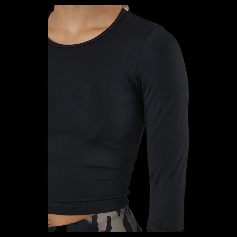 Casall Crop Long Sleeve Black Svart
