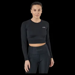 Hot Gavelo Cropped Longsleeve Black Svart