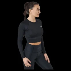 Hot Gavelo Cropped Longsleeve Black Svart