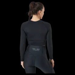 Hot Gavelo Cropped Longsleeve Black Svart