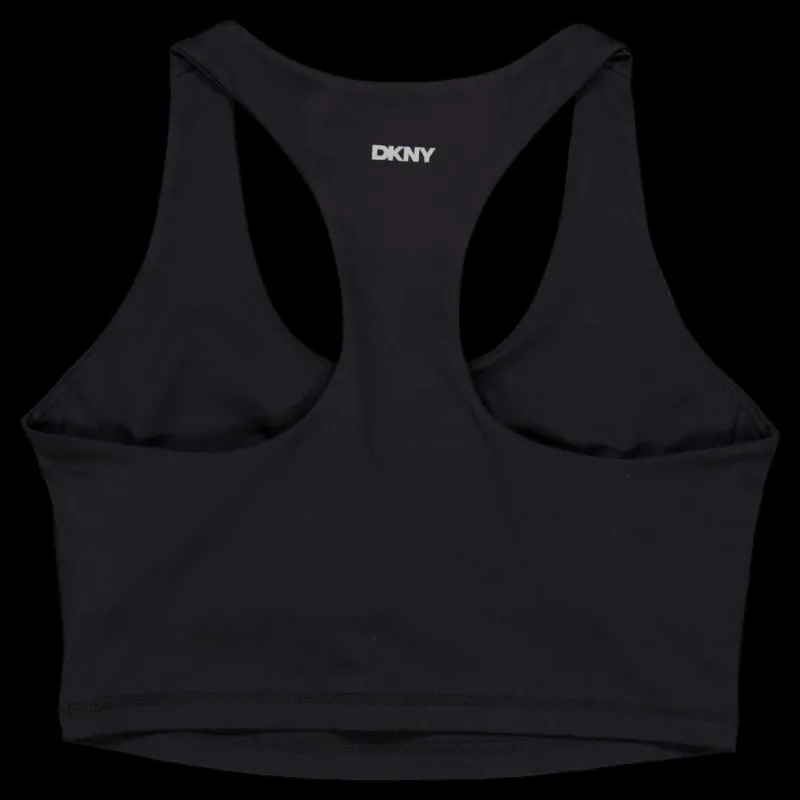DKNY Sport Cropped Tank Black Svart Clearance