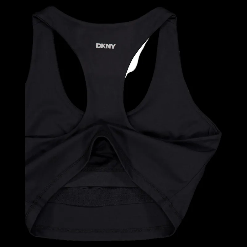 DKNY Sport Cropped Tank Black Svart Clearance