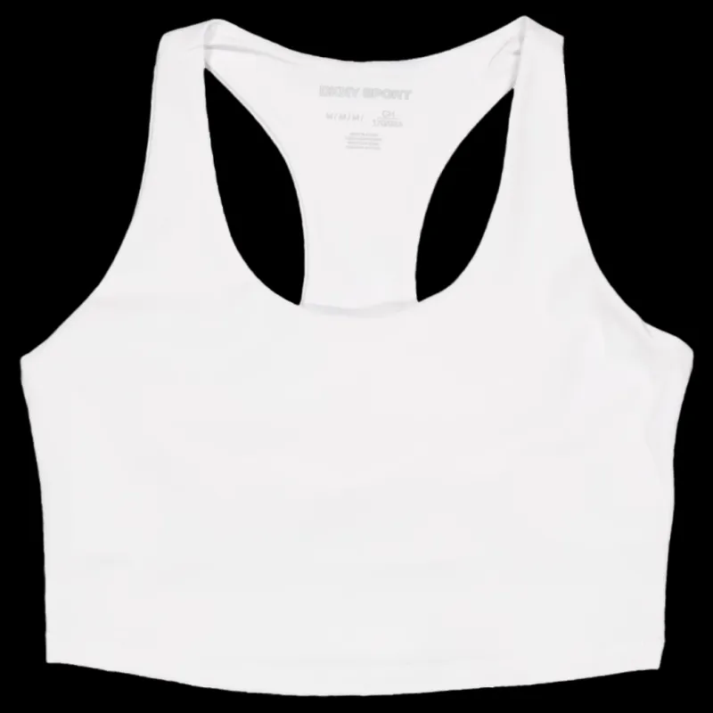 Discount DKNY Sport Cropped Tank White Vit