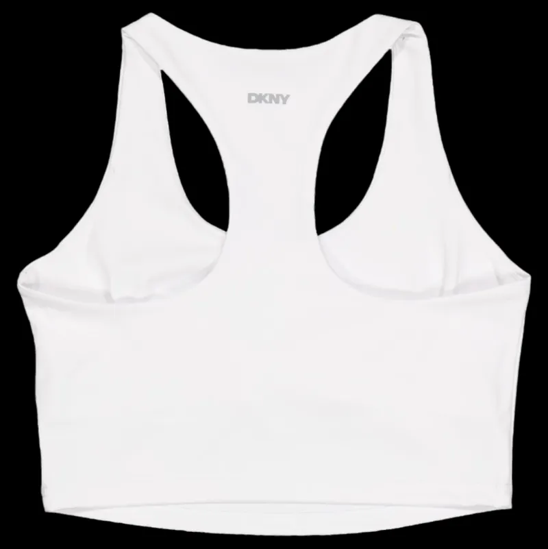 Discount DKNY Sport Cropped Tank White Vit
