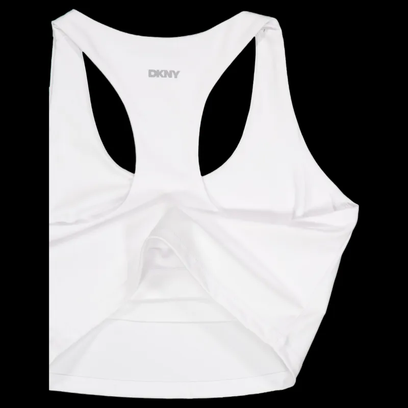 Discount DKNY Sport Cropped Tank White Vit
